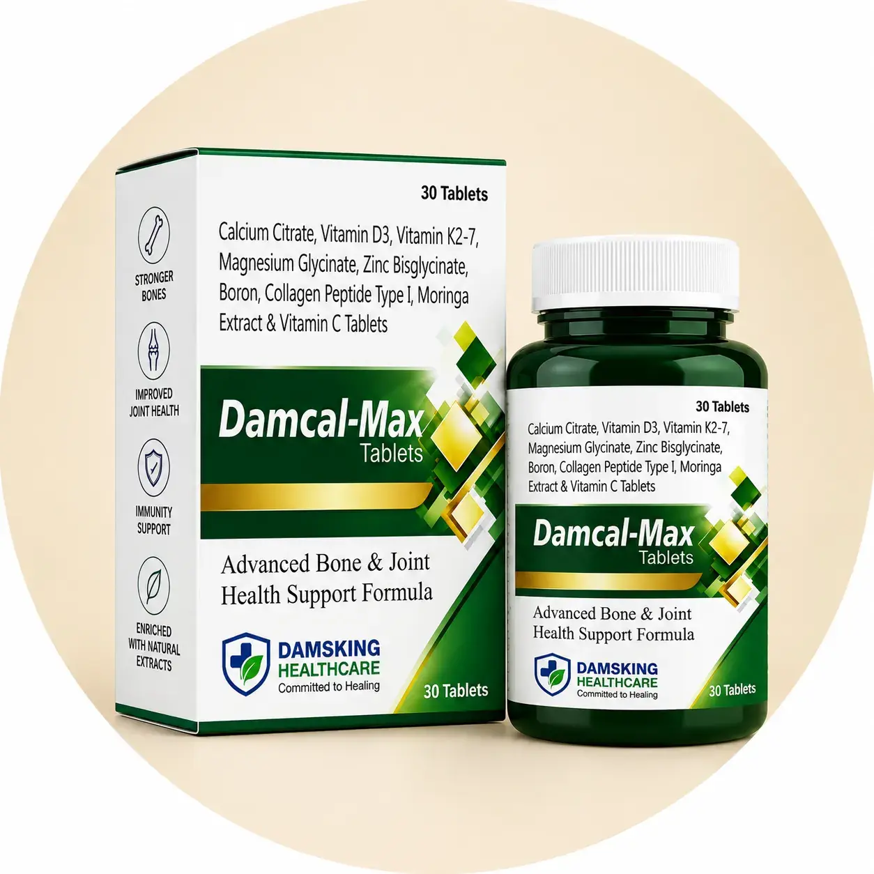 Damcal-Max packaging