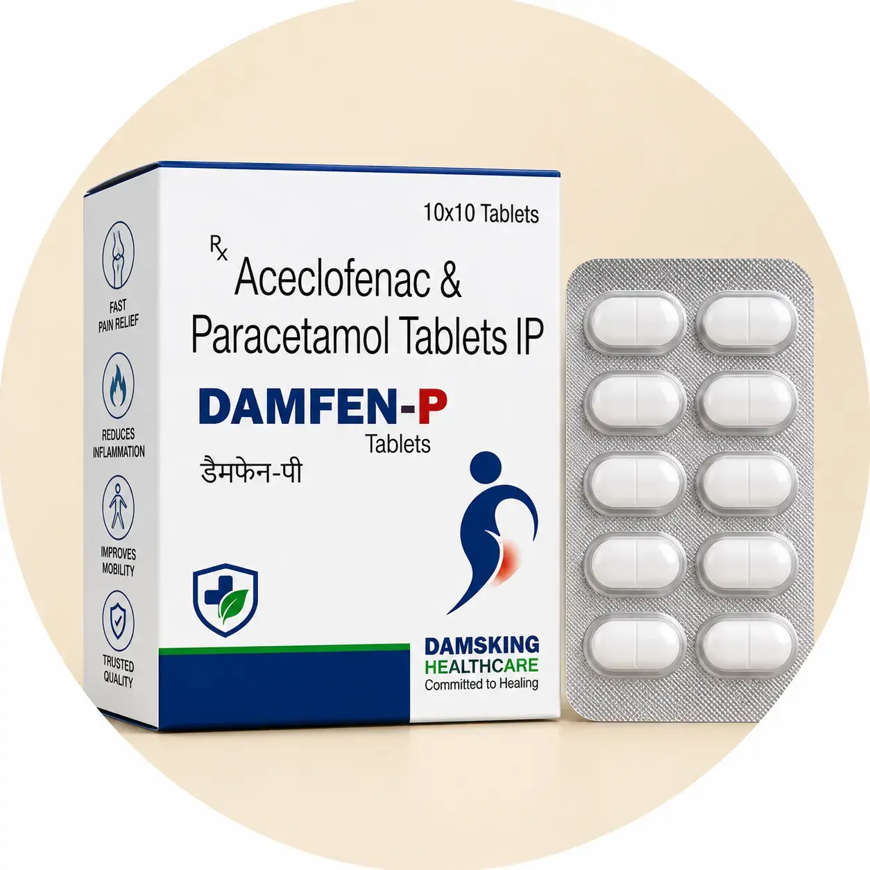 DAMFEN-P packaging